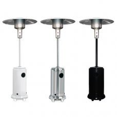 13 kw Glow Warm Gas Patio Heater in Stainless Steel or Gloss Black / White